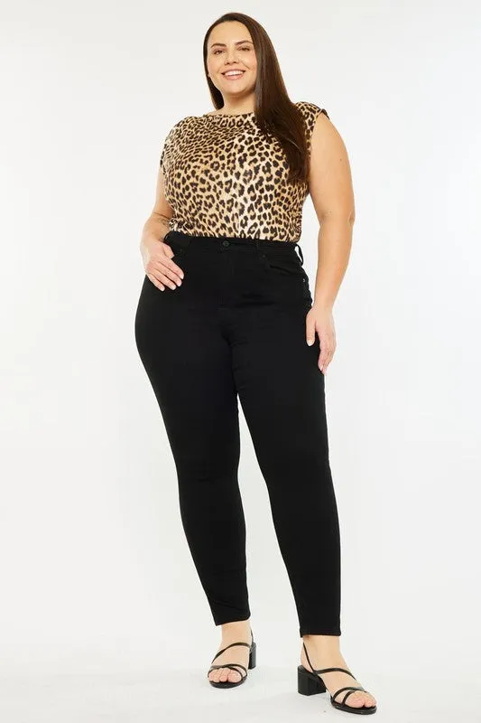 NonRestrictiveSilhouette Vacation Mood Kan Can Curvy Black Skinny Jean