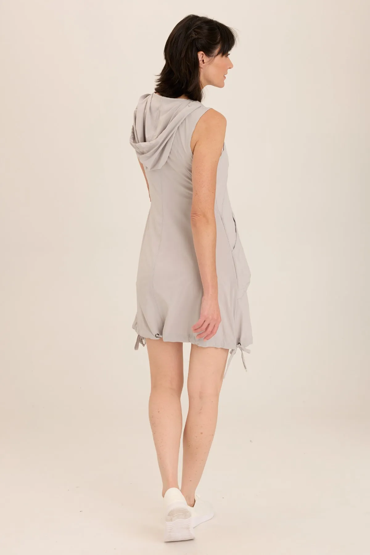 Sumi Active Whisper Stretch Hooded Cargo Mini Dress TaglessDesign