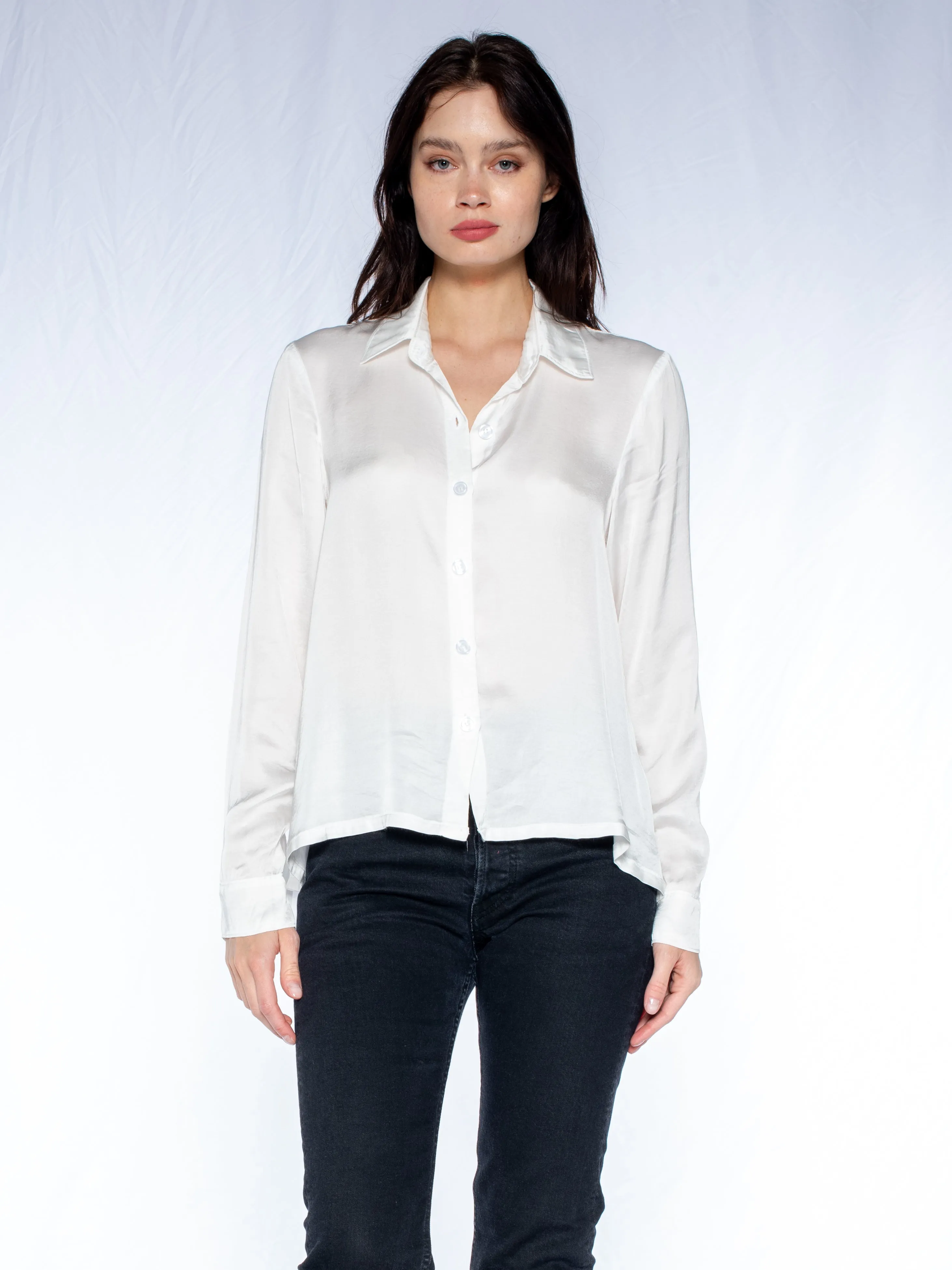 Shifted Trapeze L/S Shirt FlexibleNeckline Heroine Glow