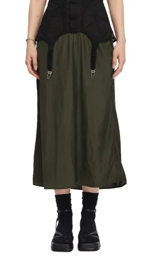 High Street Chic Smart Design 2 In 1 Corset Gather Skirt