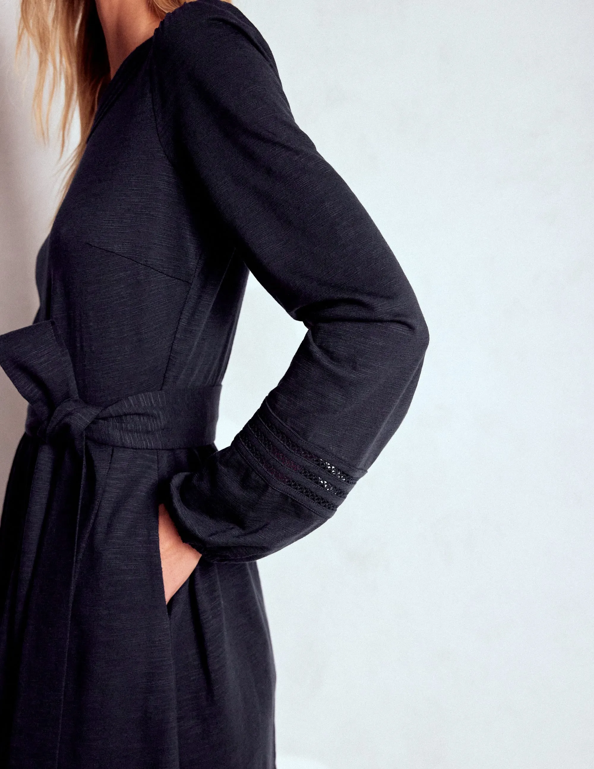 Athina Trim Insert Short Dress-Navy Stage Mode