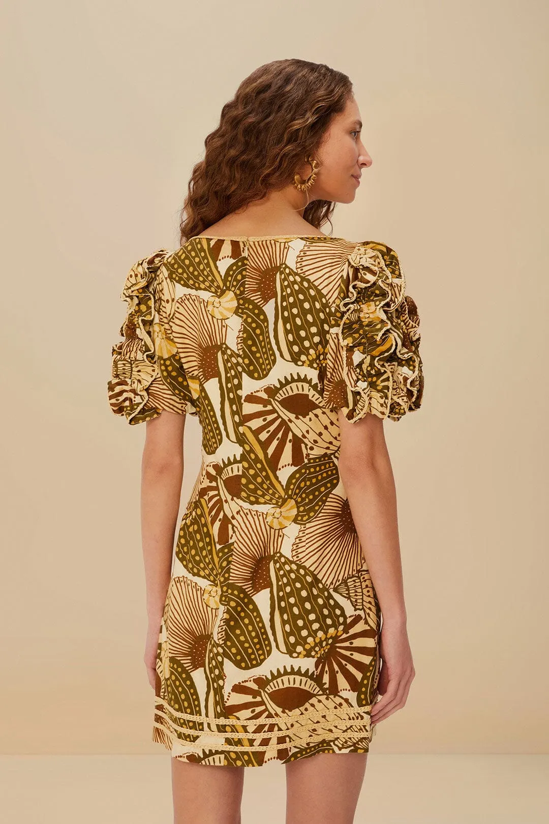 Day Wear Party Rush Sand Shell Mix LENZING? ECOVERO? Viscose Mini Dress