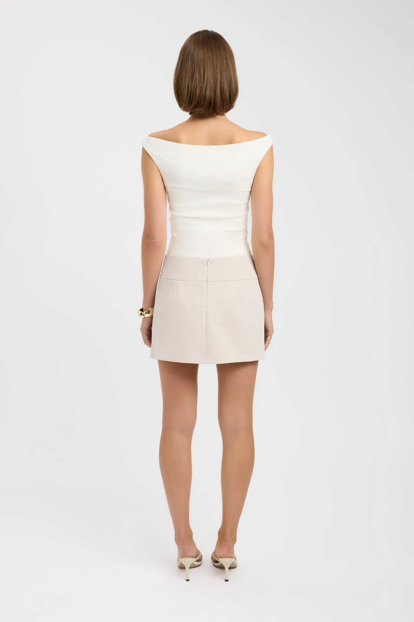 Simple Motion Ariel Double Belt Mini Skirt