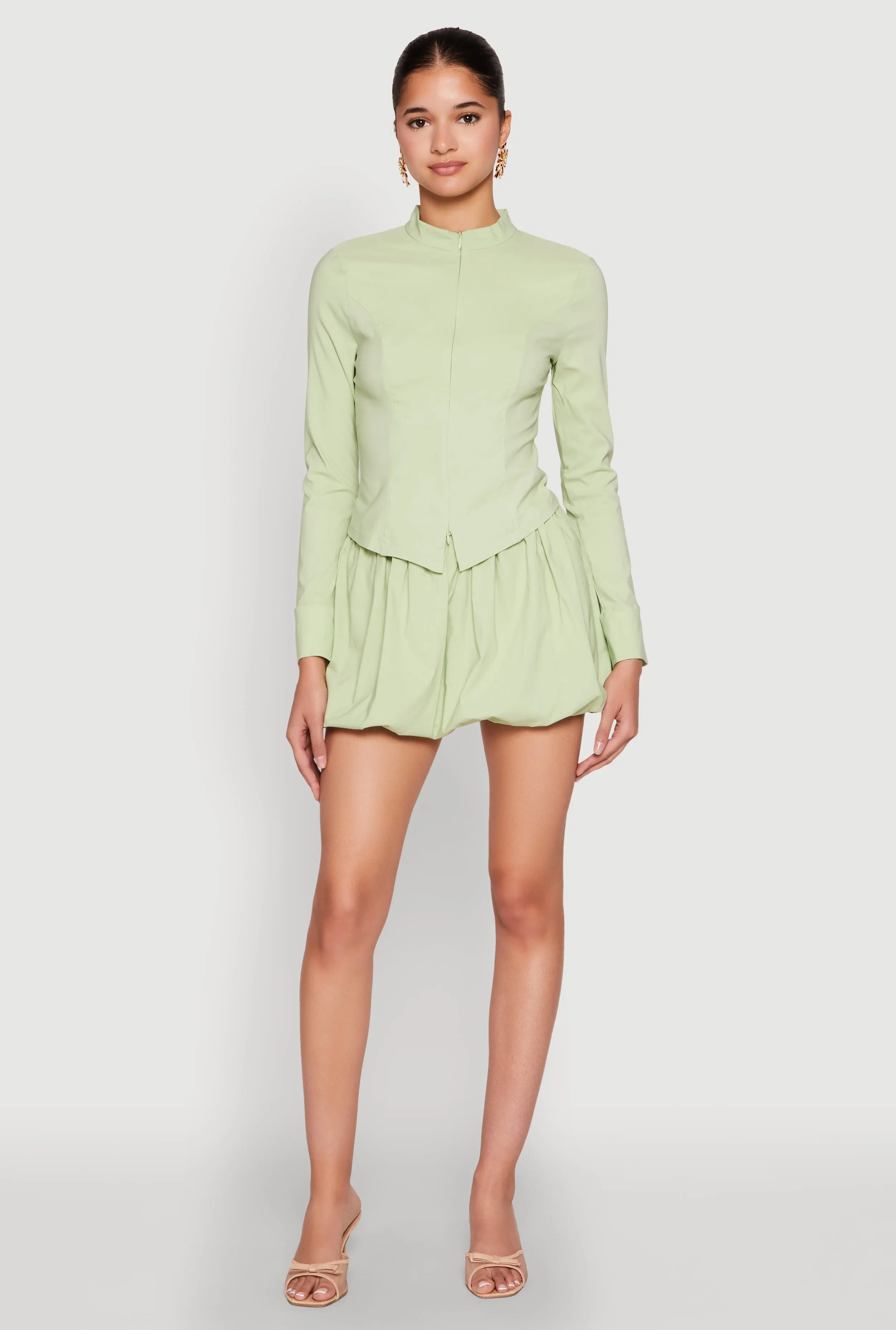 Iris Bubble Mini Skirt Cruise Attire
