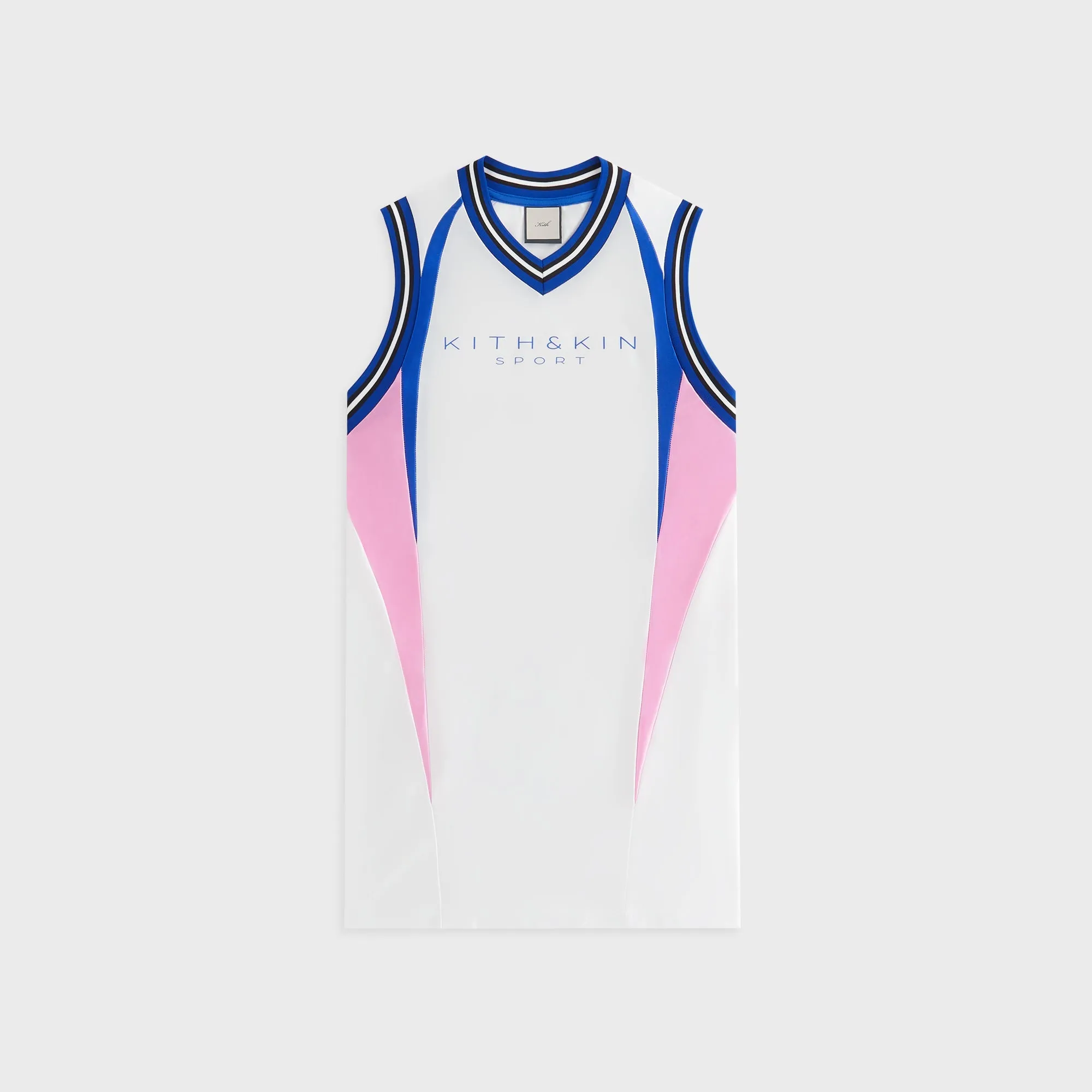 Kith Women Sumi Jersey Tank - White multi crewed Street Ready