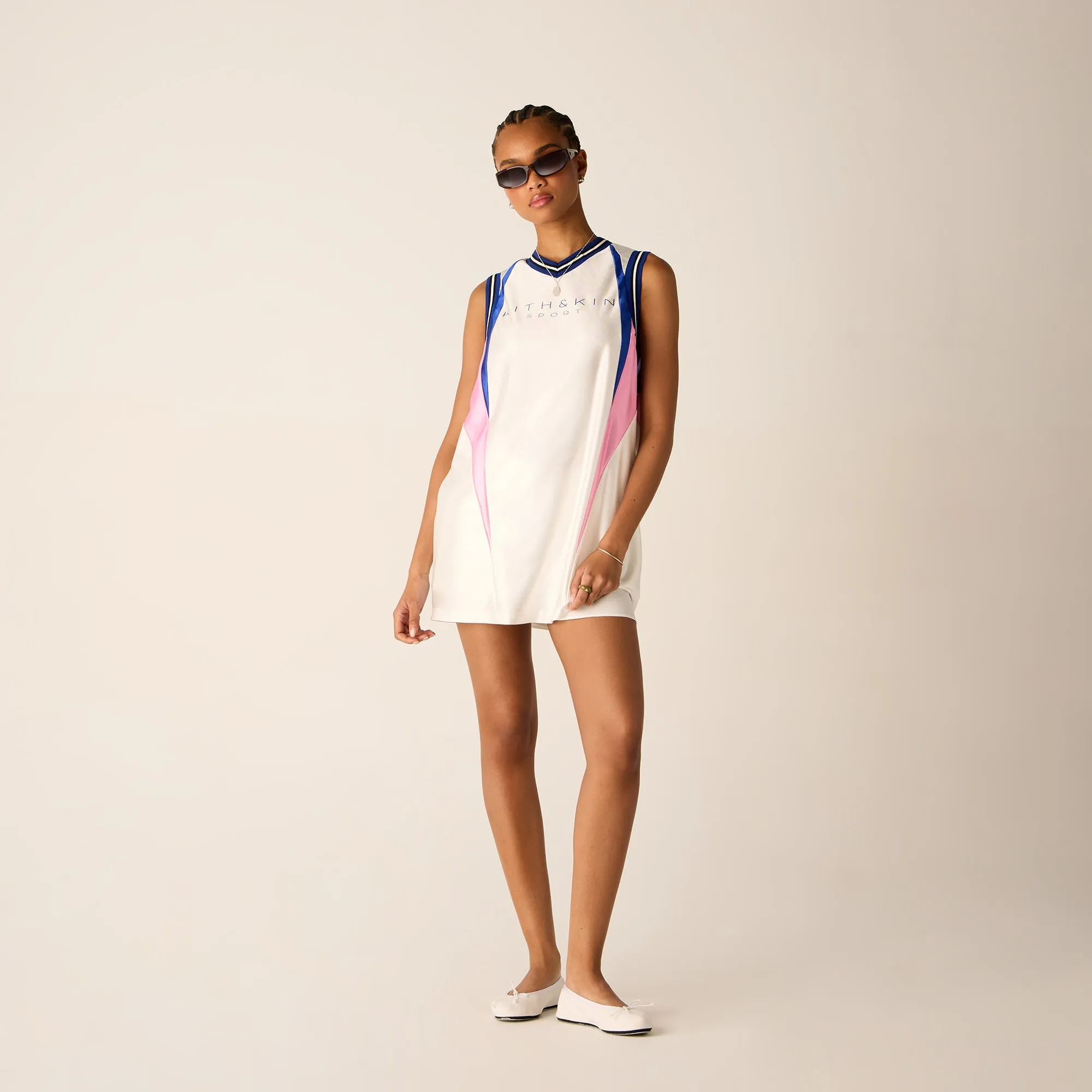 high - level safety certification FadeResistant Color Kith Women Sumi Jersey Tank - White
