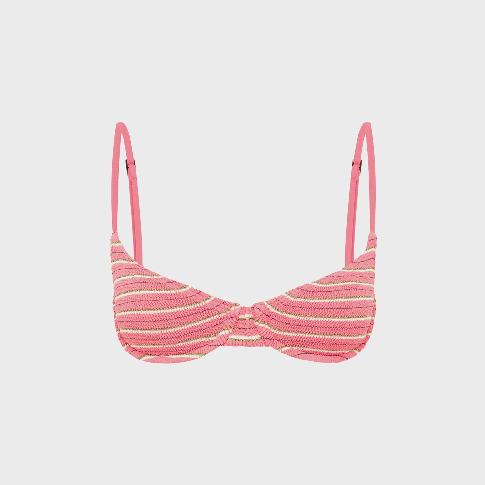 Bonded Seam Technology Quick Drainage Weave Bond Eye Gracie Balconette - Watermelon Stripe
