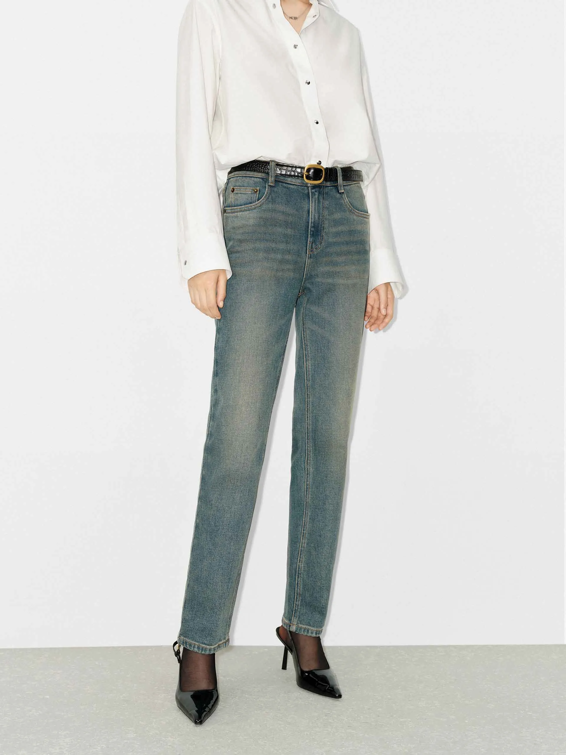 High Waist Ankle Jeans Weekend Vibes Versatile Fit