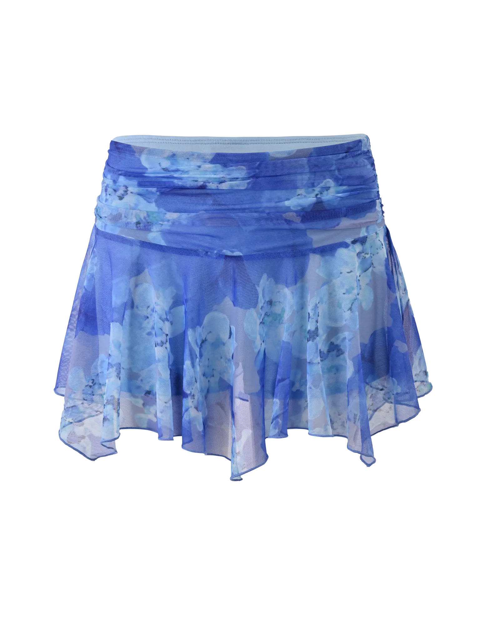 DEVYN MINI SKORT - BLUE MACRO FLORAL Seasonal special