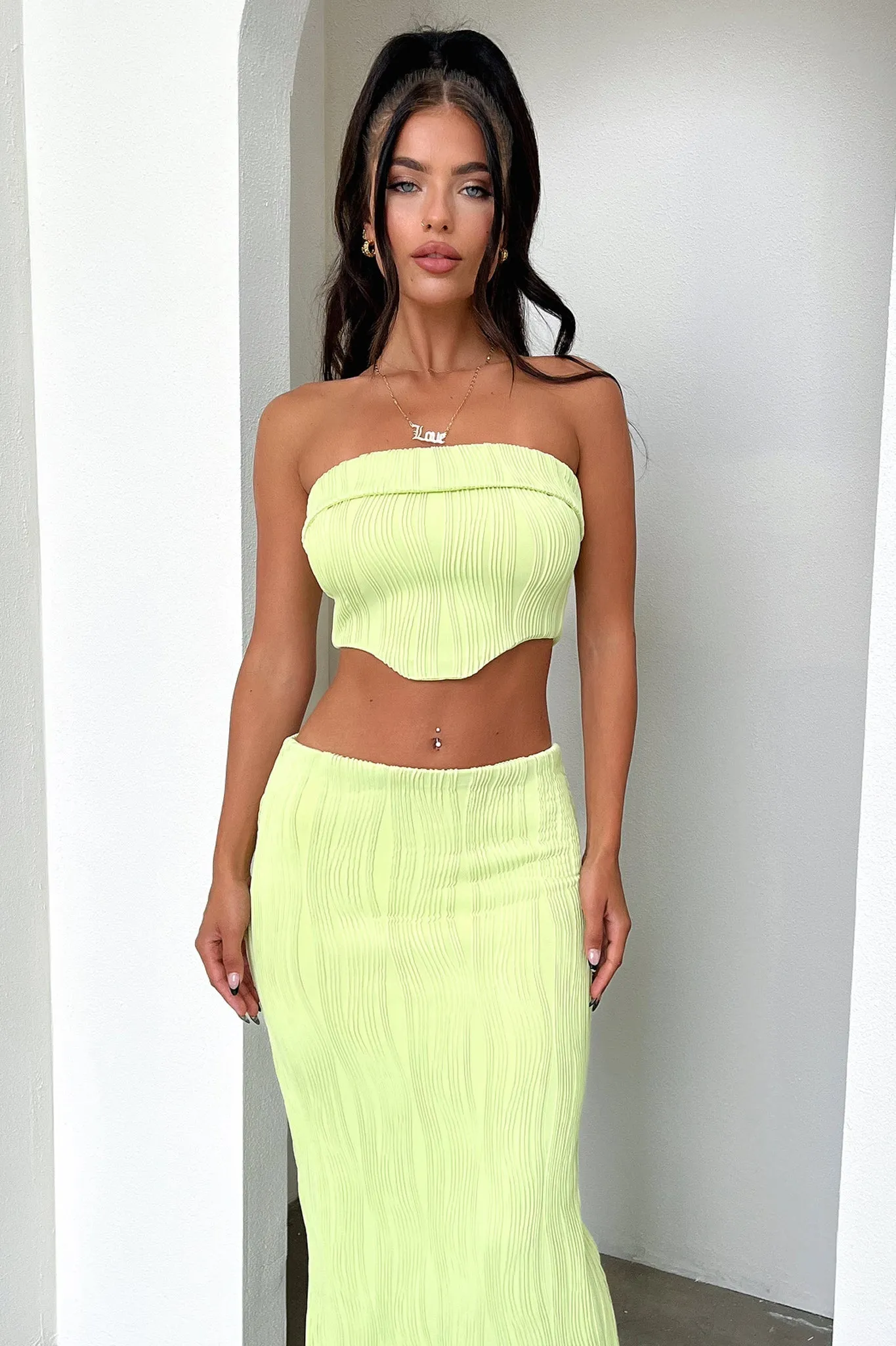 Xava Skirt- Green Weekend Look