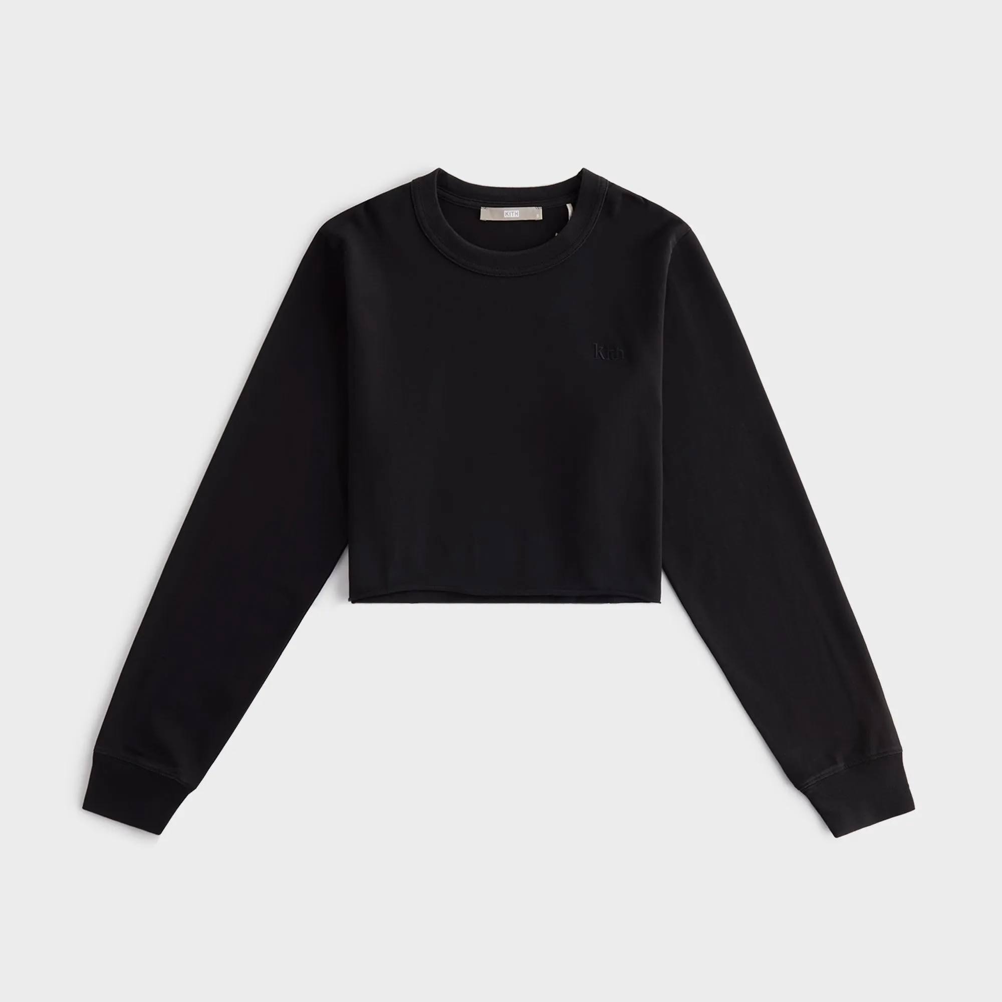 UltraSoftBrushedInterior Kith Women Lucy Cropped Long Sleeve II Tee - Mass