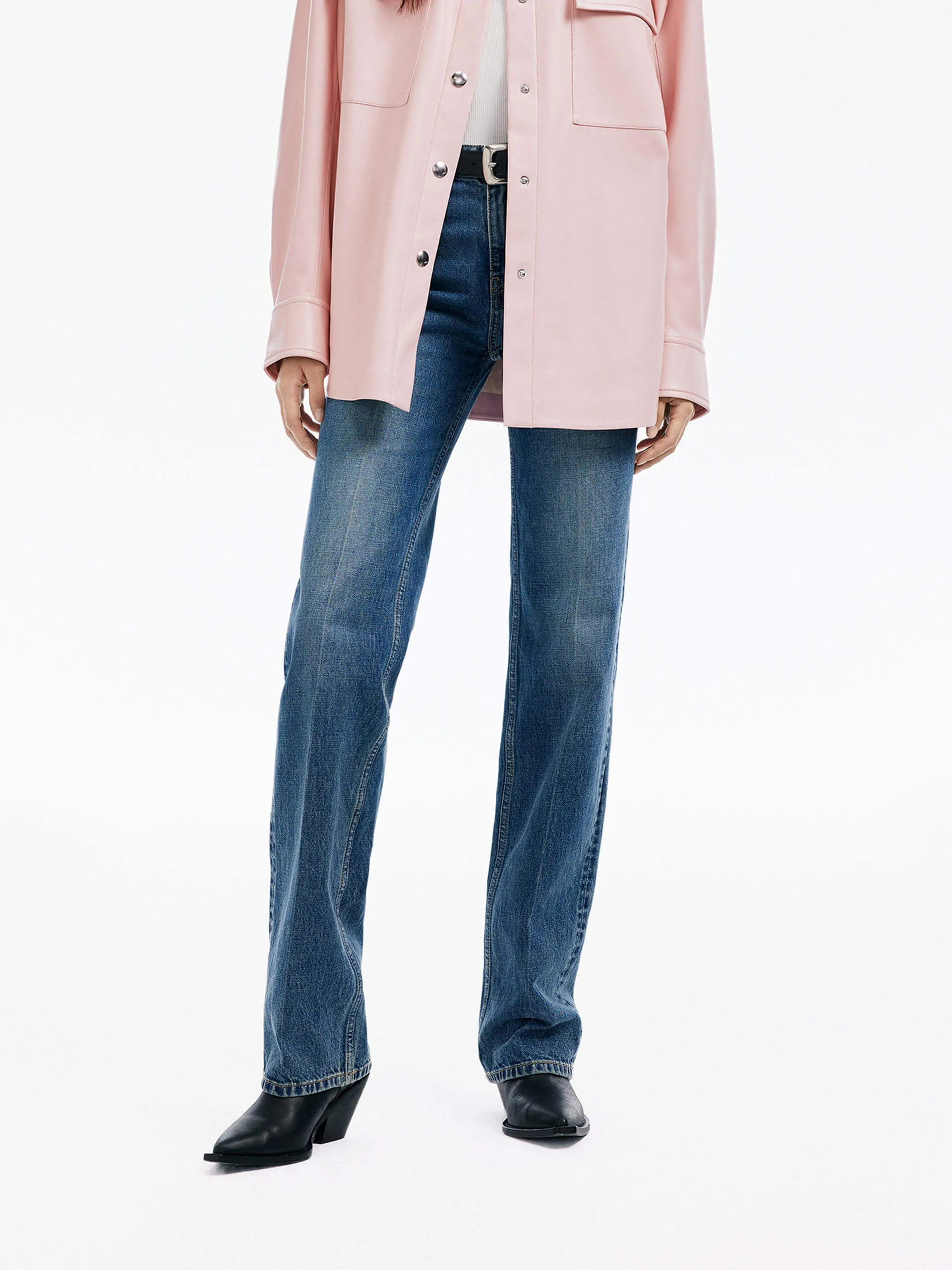 Casual Daywear Low Rise Straight Jeans