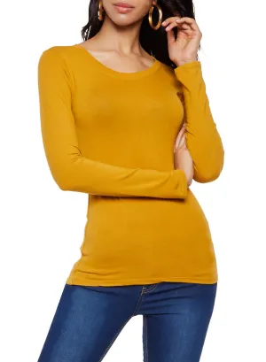 slim fit Yoga class Long Sleeve Crew Neck Tee