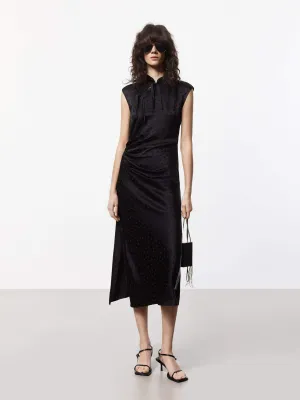 Silk Blend Pleated Dress All Day Free Movement