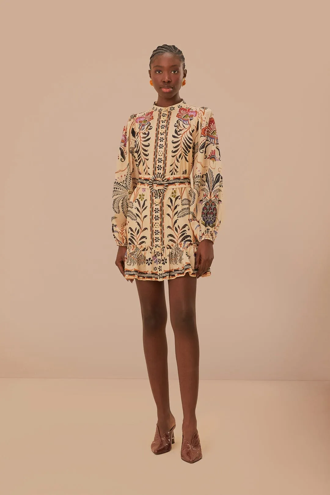 Hot Star Smart Look Classic Nature Sand Mini Dress