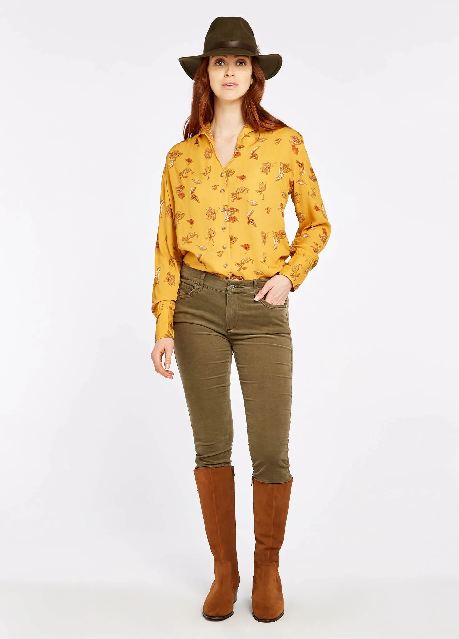 Fairy Mood Honeysuckle Jeans - Dusky Green