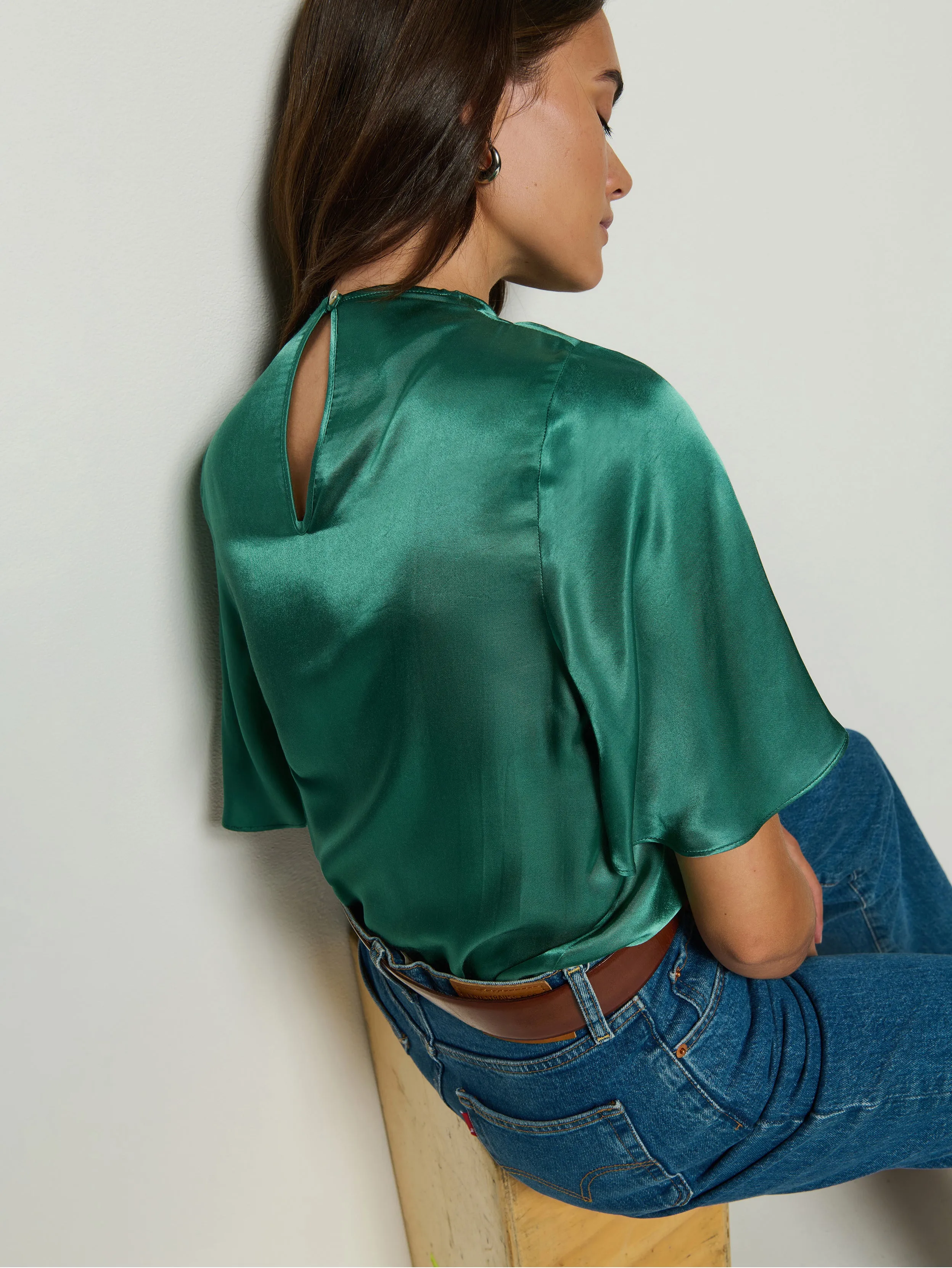 Karine Cowl Blouse Moon Beam