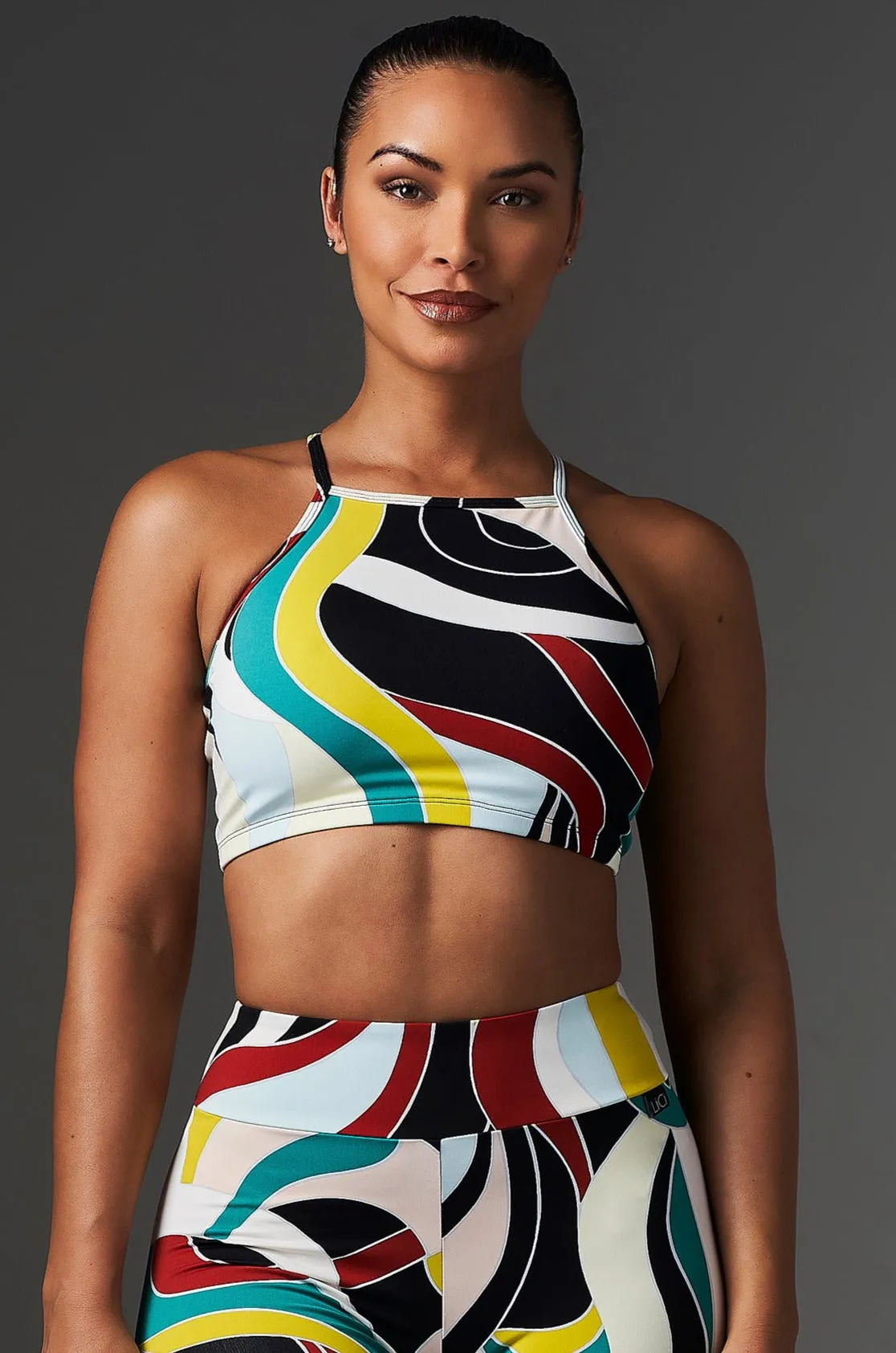 Posh Criss Cross Crop Top Team Vibe WrinkleFree Fabric