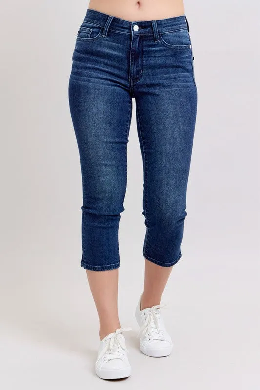Calm Tone Judy Blue Skinny Fit Capri