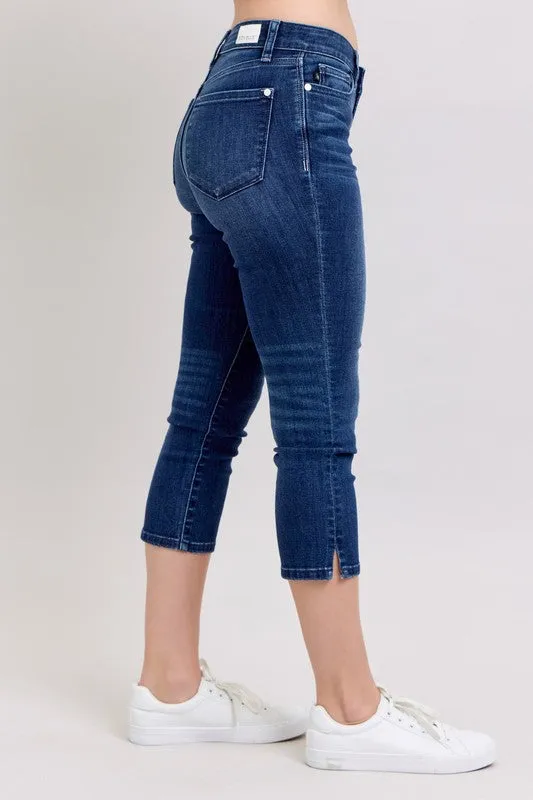 Judy Blue Skinny Fit Capri Italian Flair TearResistant Fabric