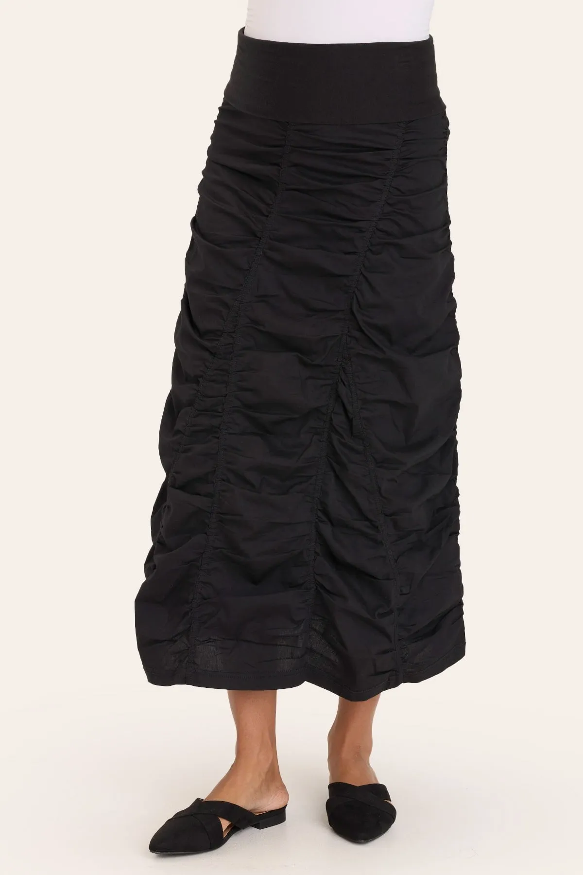 EasyCareMaterial Gored Peasant Skirt