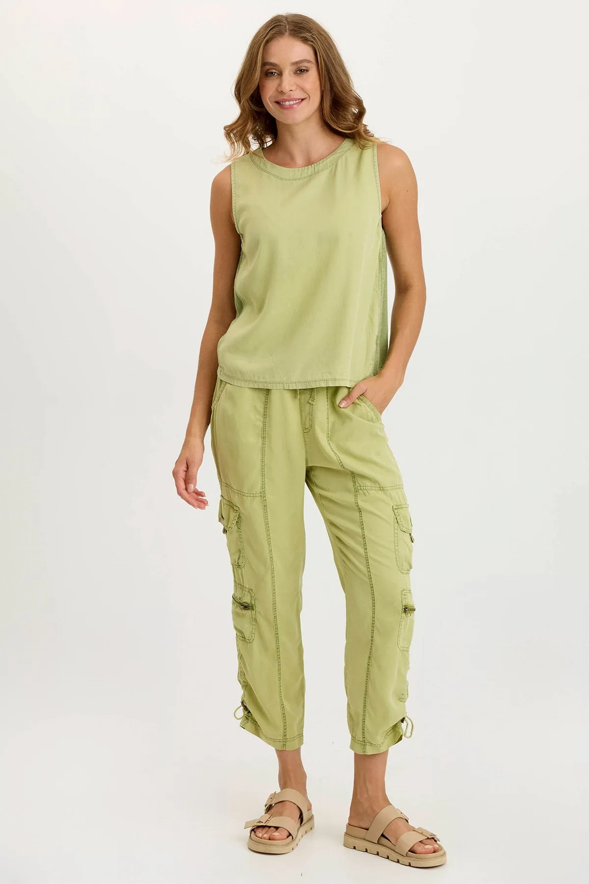 Air Move Wave Core Massimo Twill/Jersey Wide-Neck Tank