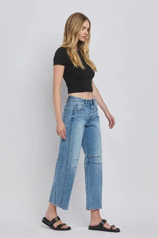 Vervet High Rise Barrell Jean Serene Ease