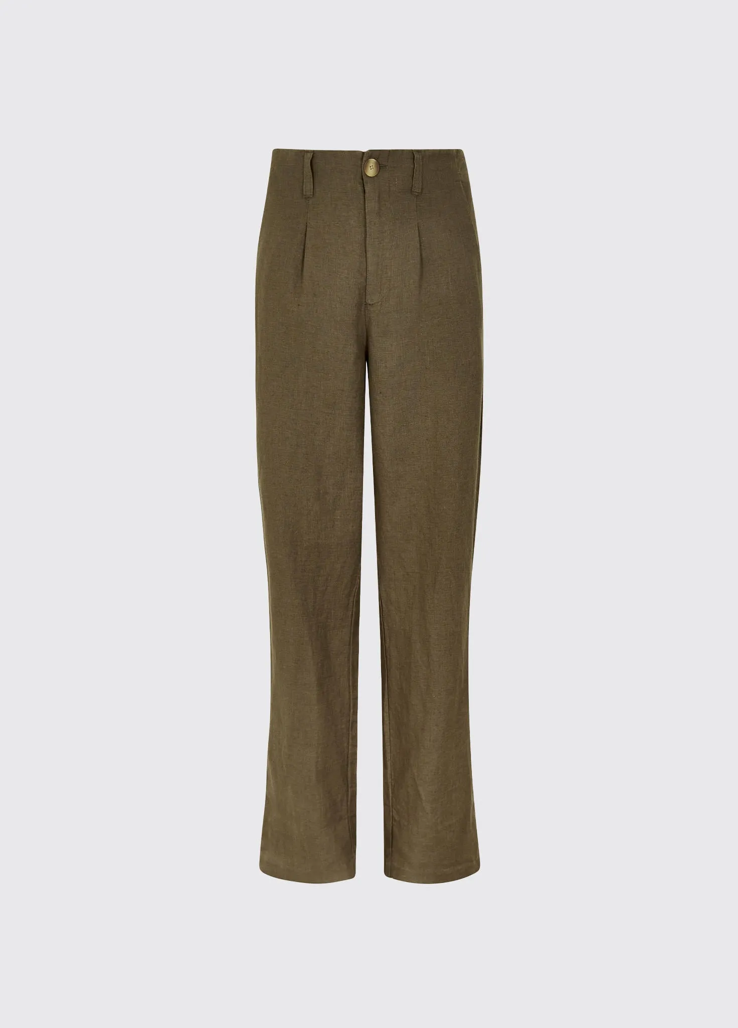 Sharp Line Kelby Women??s Linen Trousers - Khaki