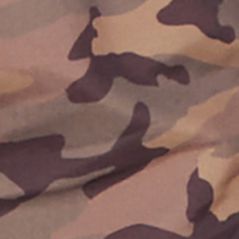 Camo Print Drawstring Dolphin Shorts Game Day