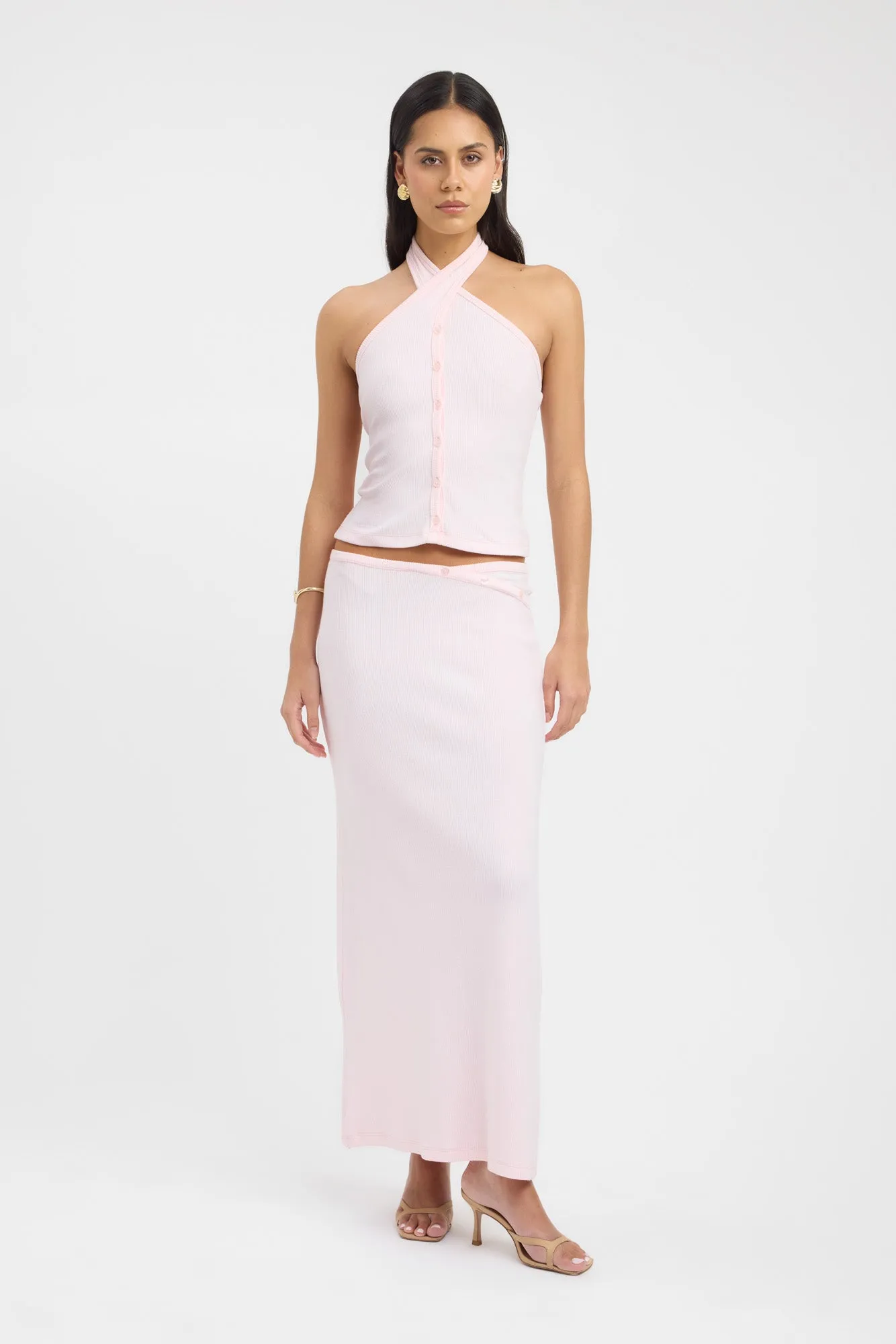 Carter Maxi Skirt Ombre effect Flared hem