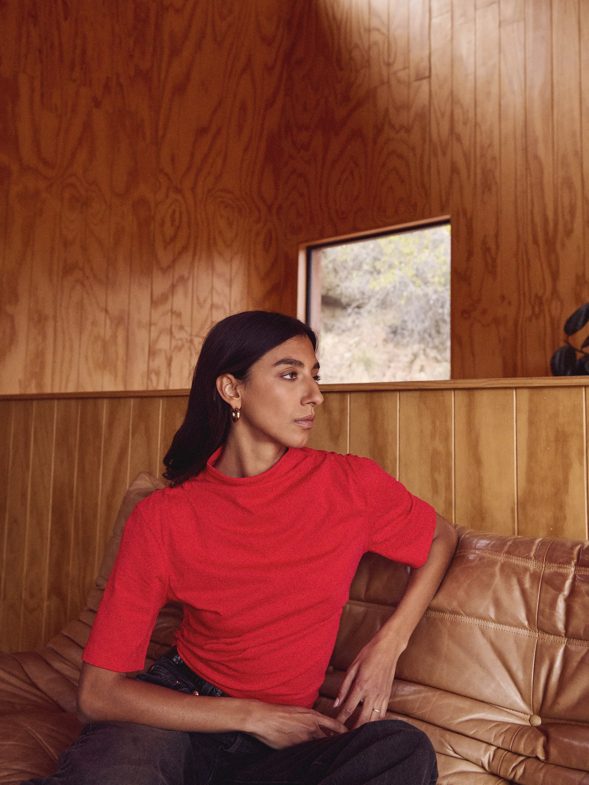 Reed Mock Neck Open Heart Sport Glow