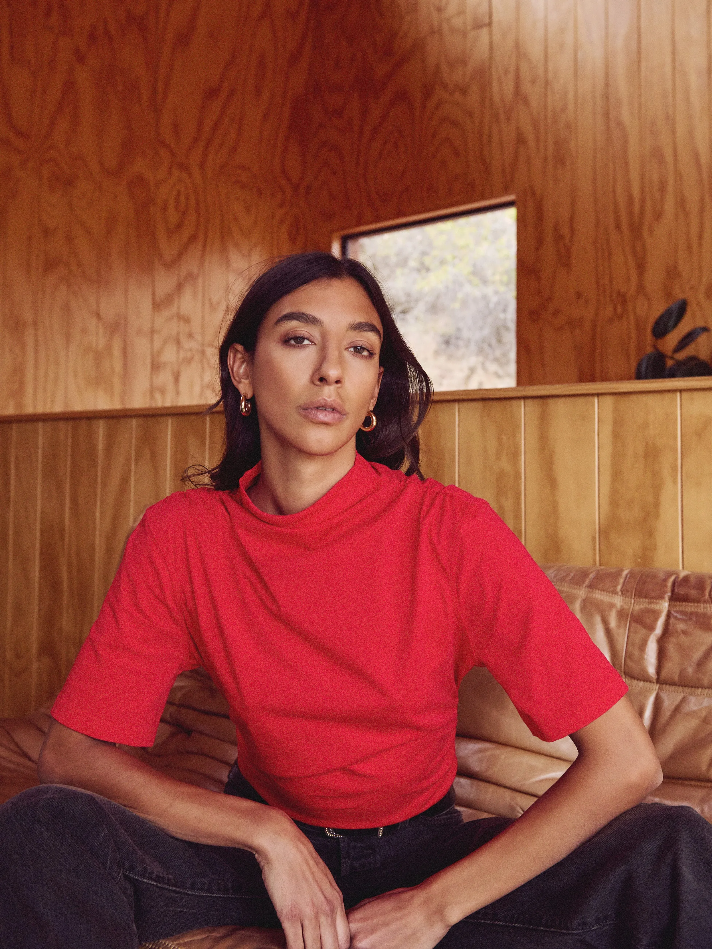 Reed Mock Neck Ventilated Back Panel Tech Mood