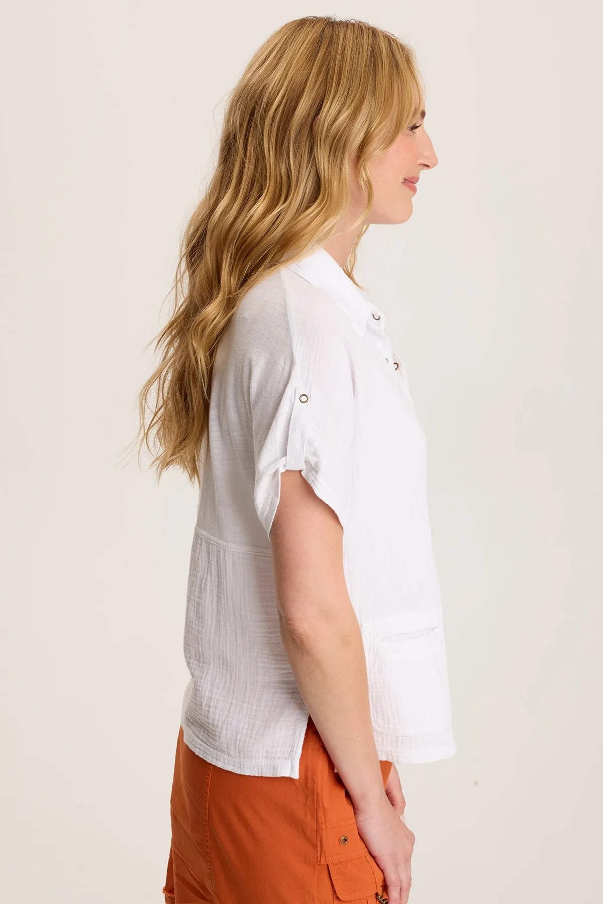 Anders Short Sleeve Collared Top QuickDryDesign