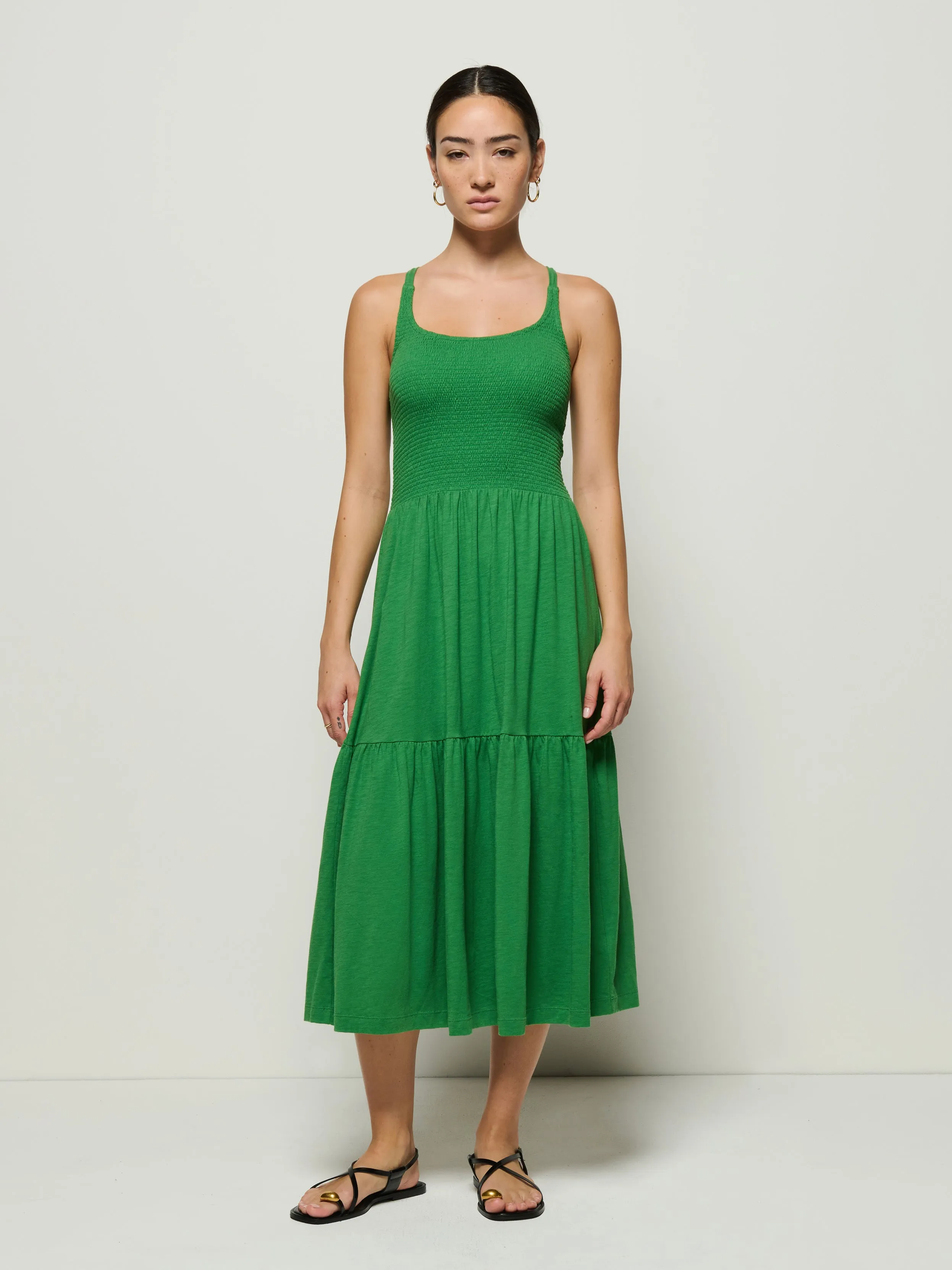 Penelope Smocked Midi Easy Cool