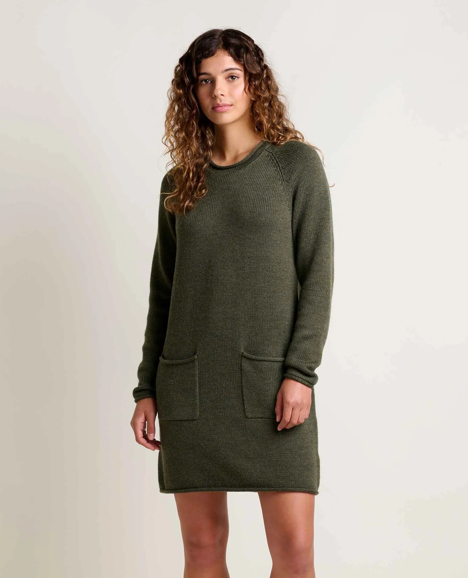 Wave Core WrinkleFreeTexture Alpineglo Sweater Dress