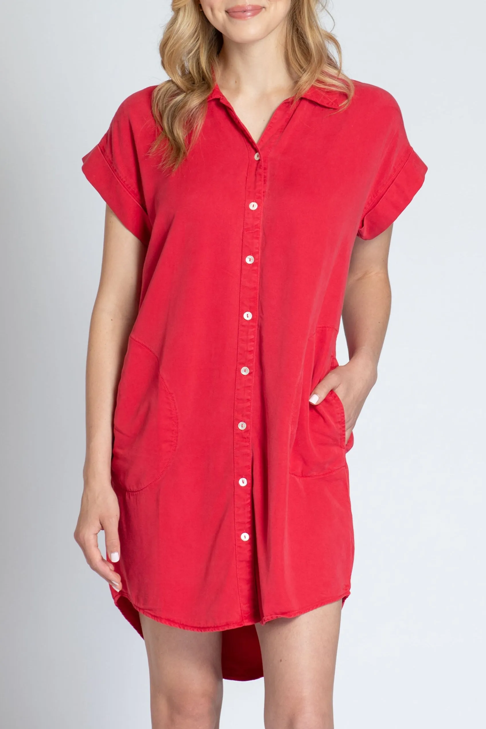 Meeting Ready NonSlip Grips Pocket Shirt Dress