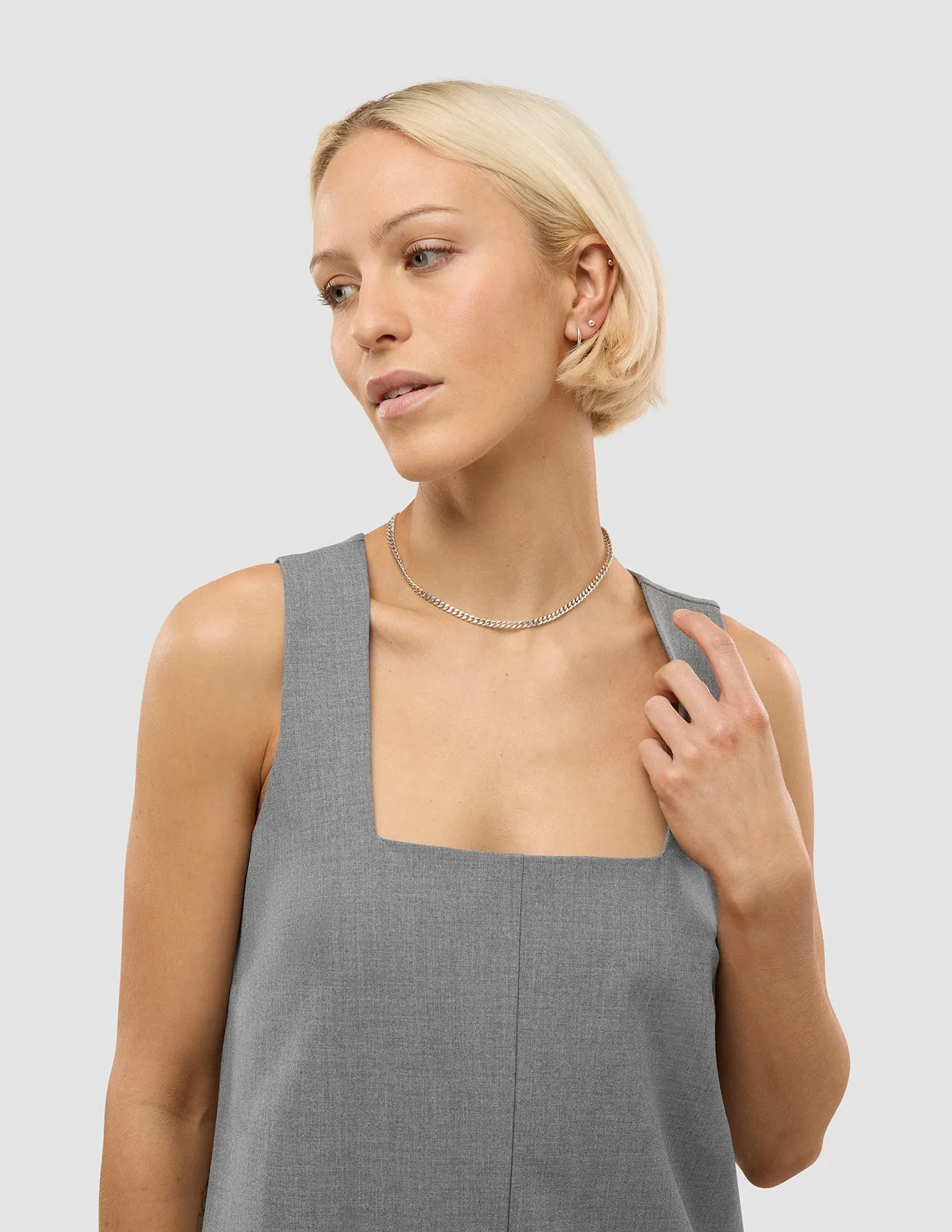 Non Irritating Tags Lightweight Women's Essential Spencer Dress Cloud Grey