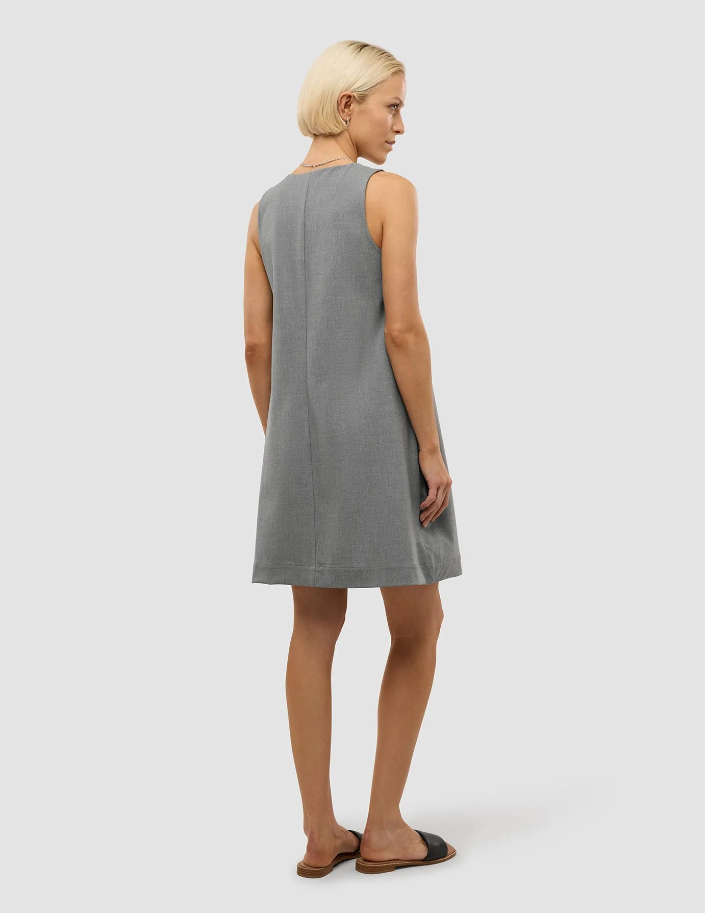Beat Hot Vibrant patterned mini Women's Essential Spencer Dress Cloud Grey