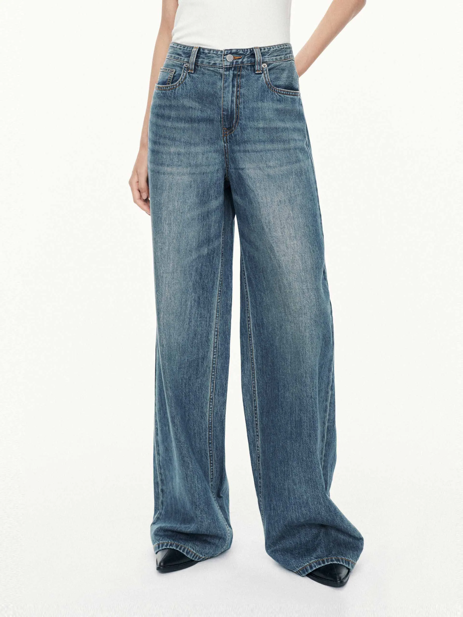 Easy Essentials High Waist Cotton Jeans
