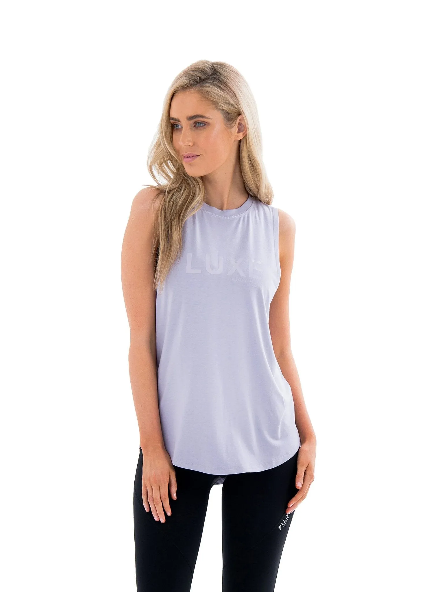 HARKNESS LUXE MUSCLE TEE - LAVENDER Air Force Stay Smooth
