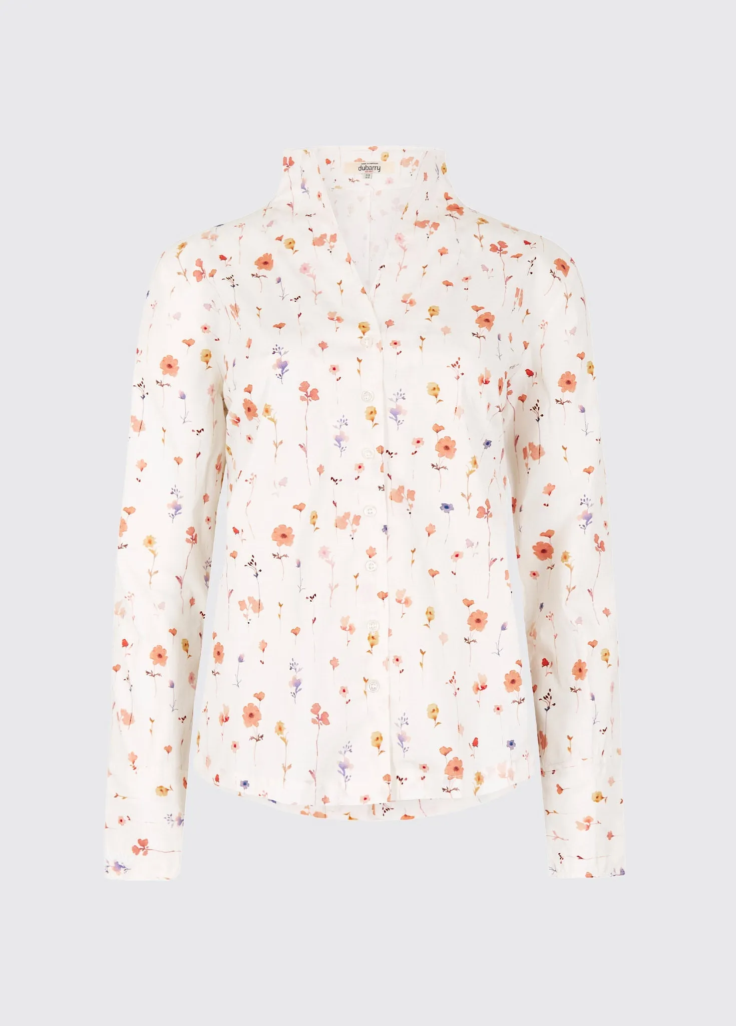 Fuchsia Women's printed long-sleeve shirt - white Date Vibe