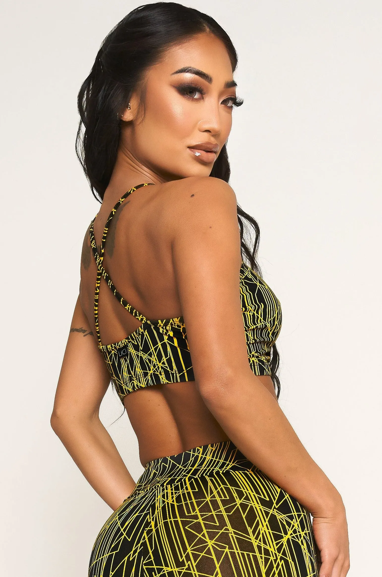 Pulse Criss Cross Crop Top Korean Fresh Tale Core