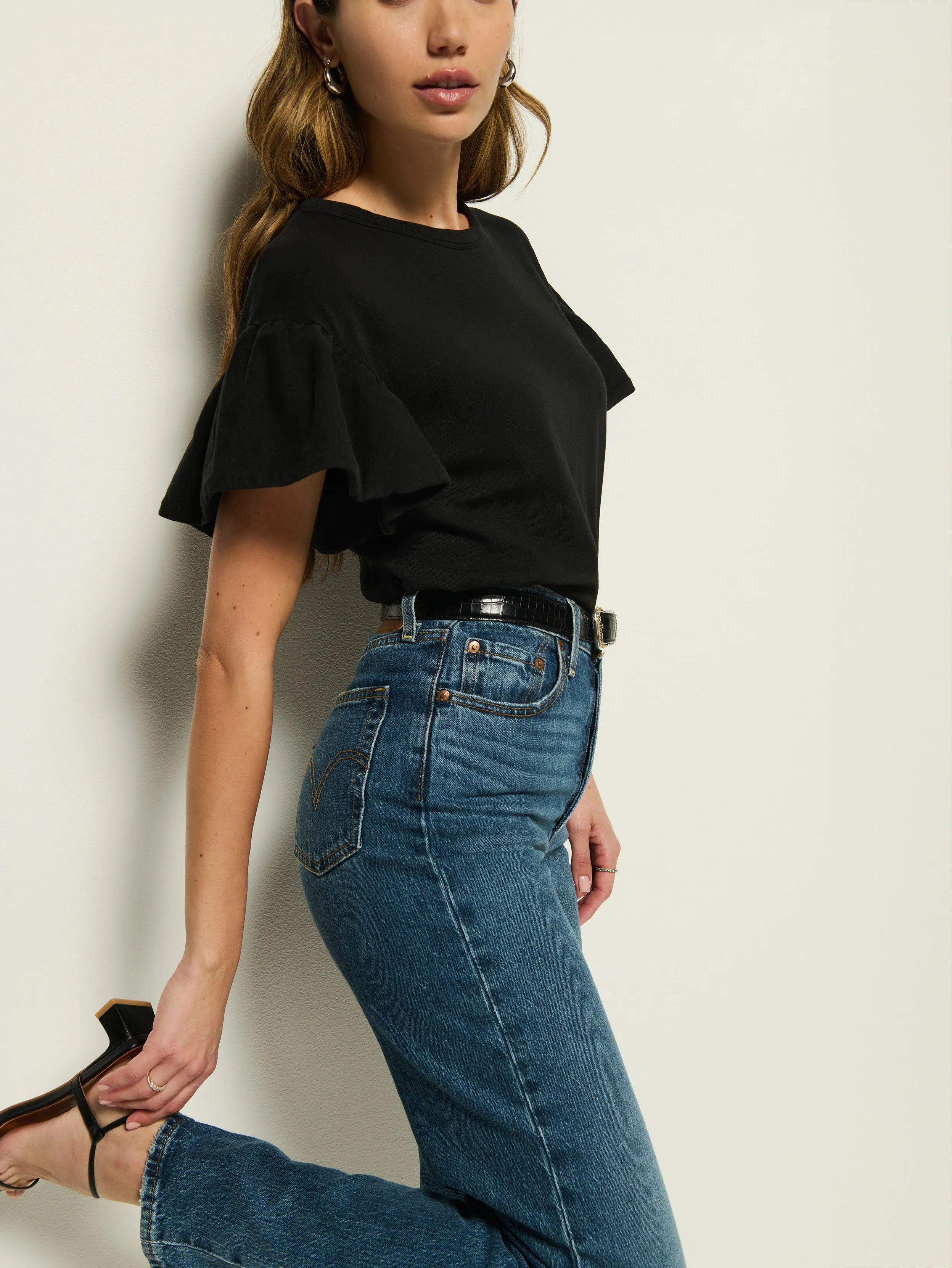 Camille Ruffle Tee OdorControl Treatment