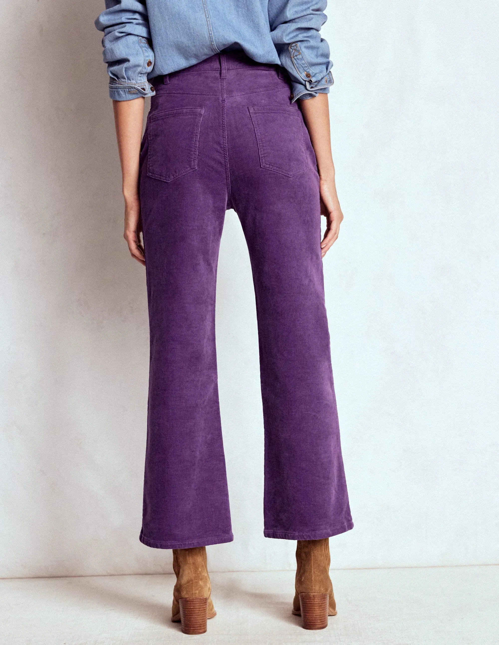 5-Pocket Cord Kick Jeans-Mystic Purple Wearable Piece Balanced Look