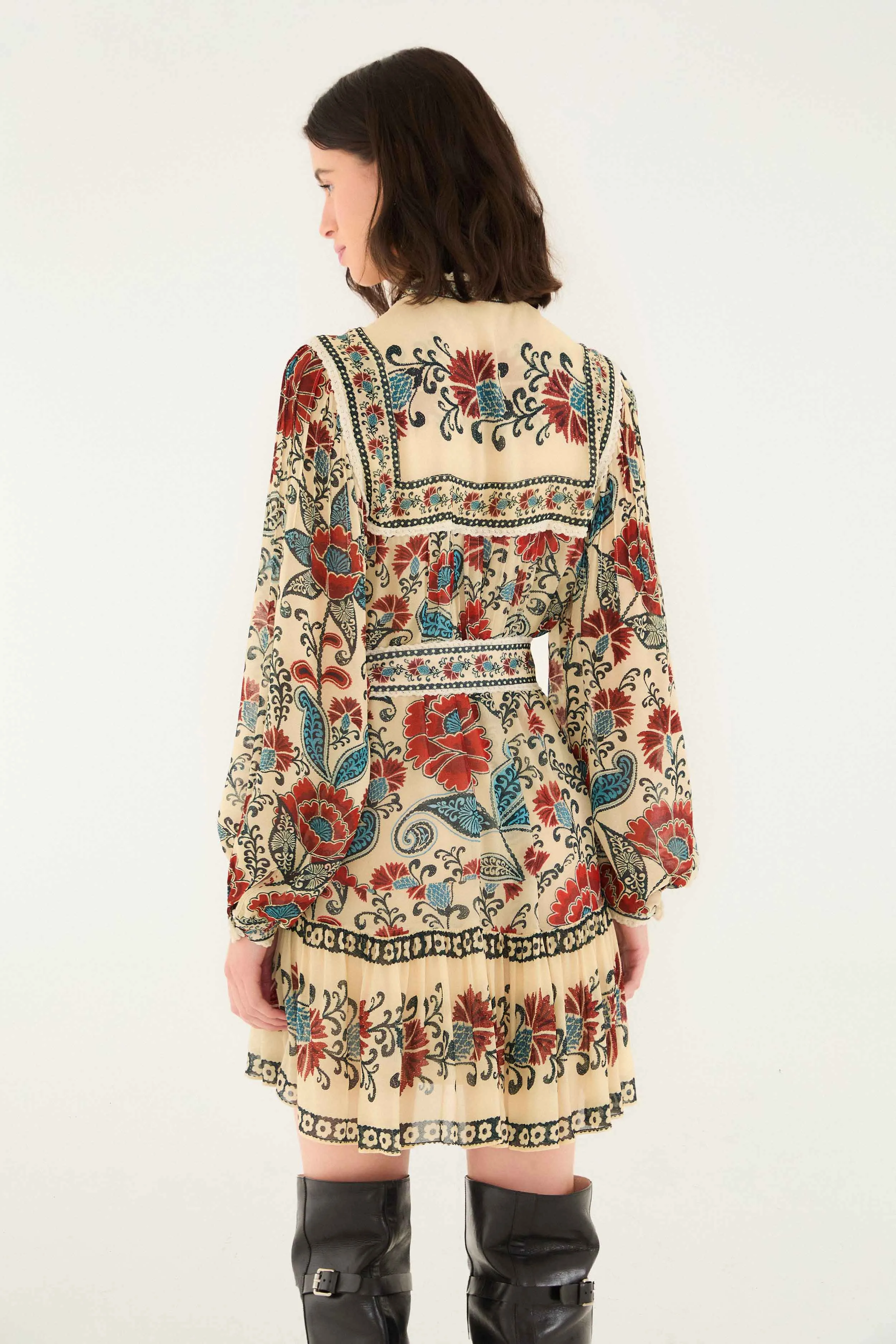 Sand Francesca Long Sleeve Mini Dress Classic outdoor mini