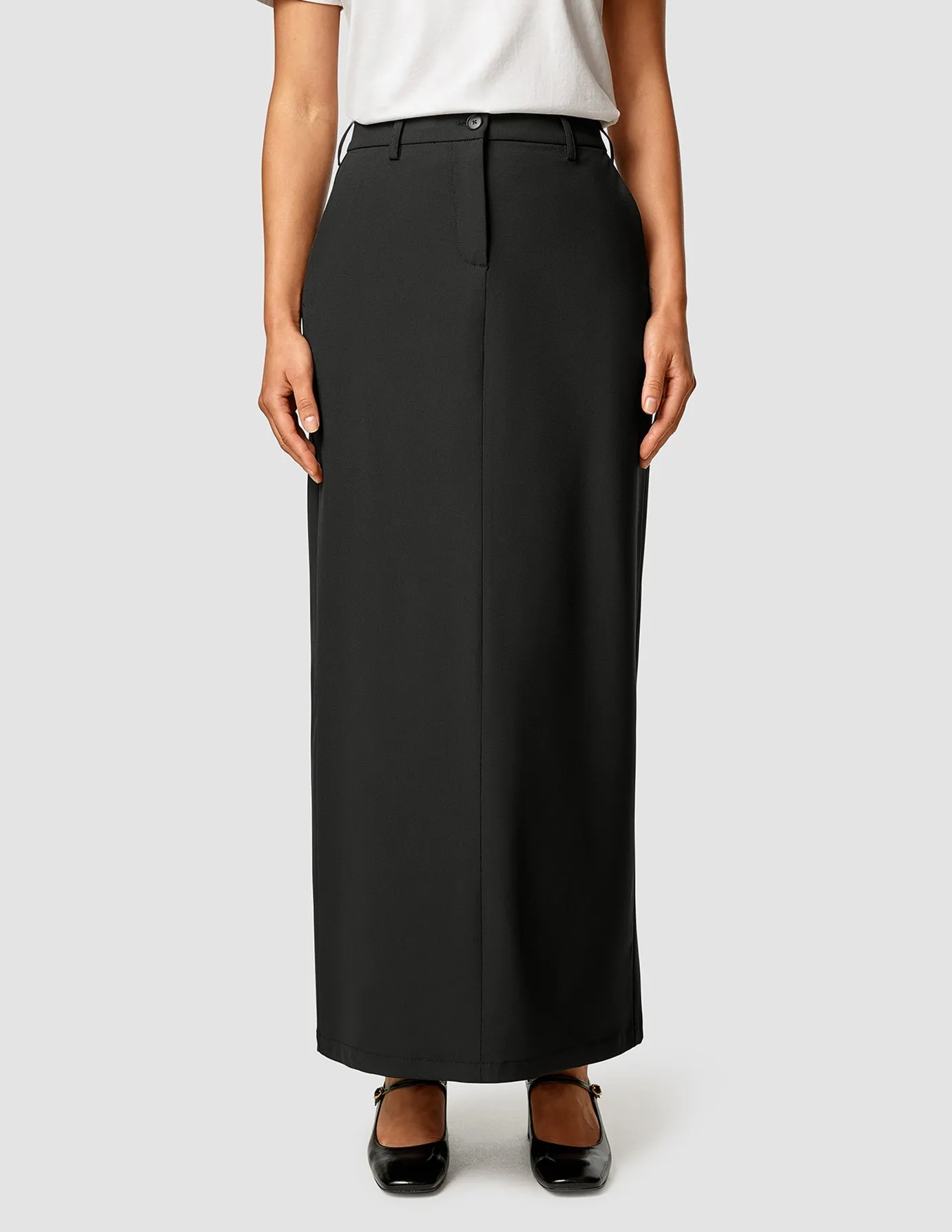 Essential Maxi Skirt Black Bohemian vibe