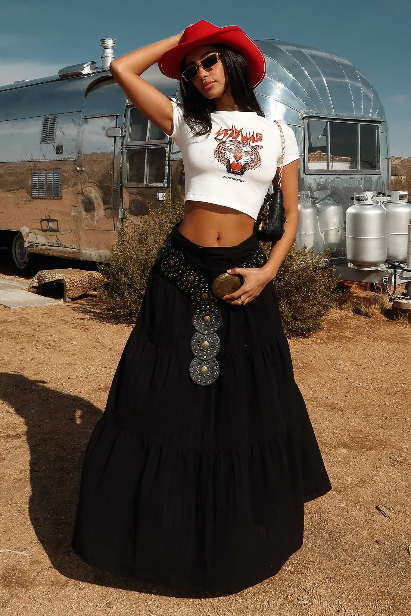 Stylist Pick Breeze Maxi Skirt - Black