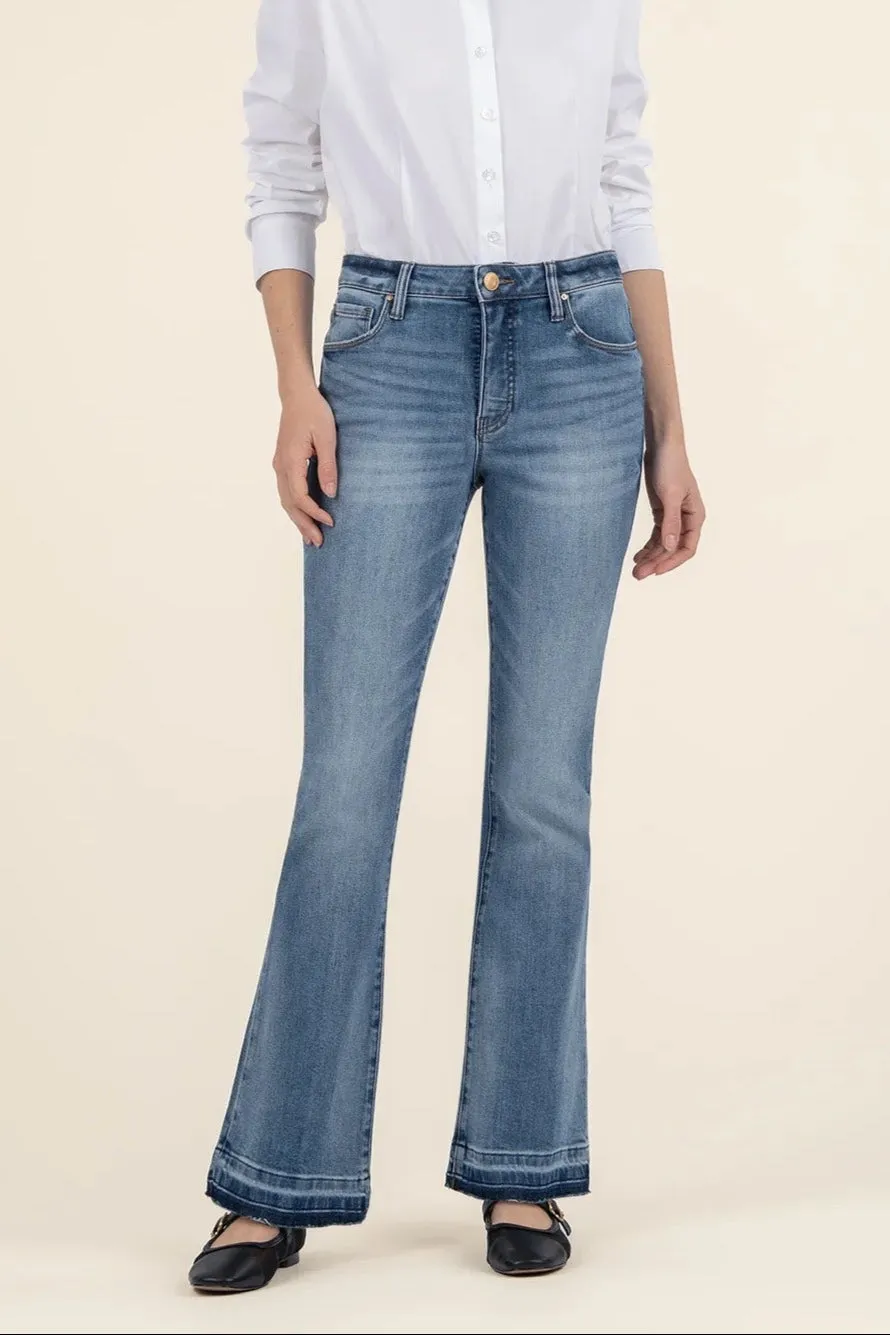 KUT From The Kloth Stella High Rise Flare GentleWaistband Holiday Glow