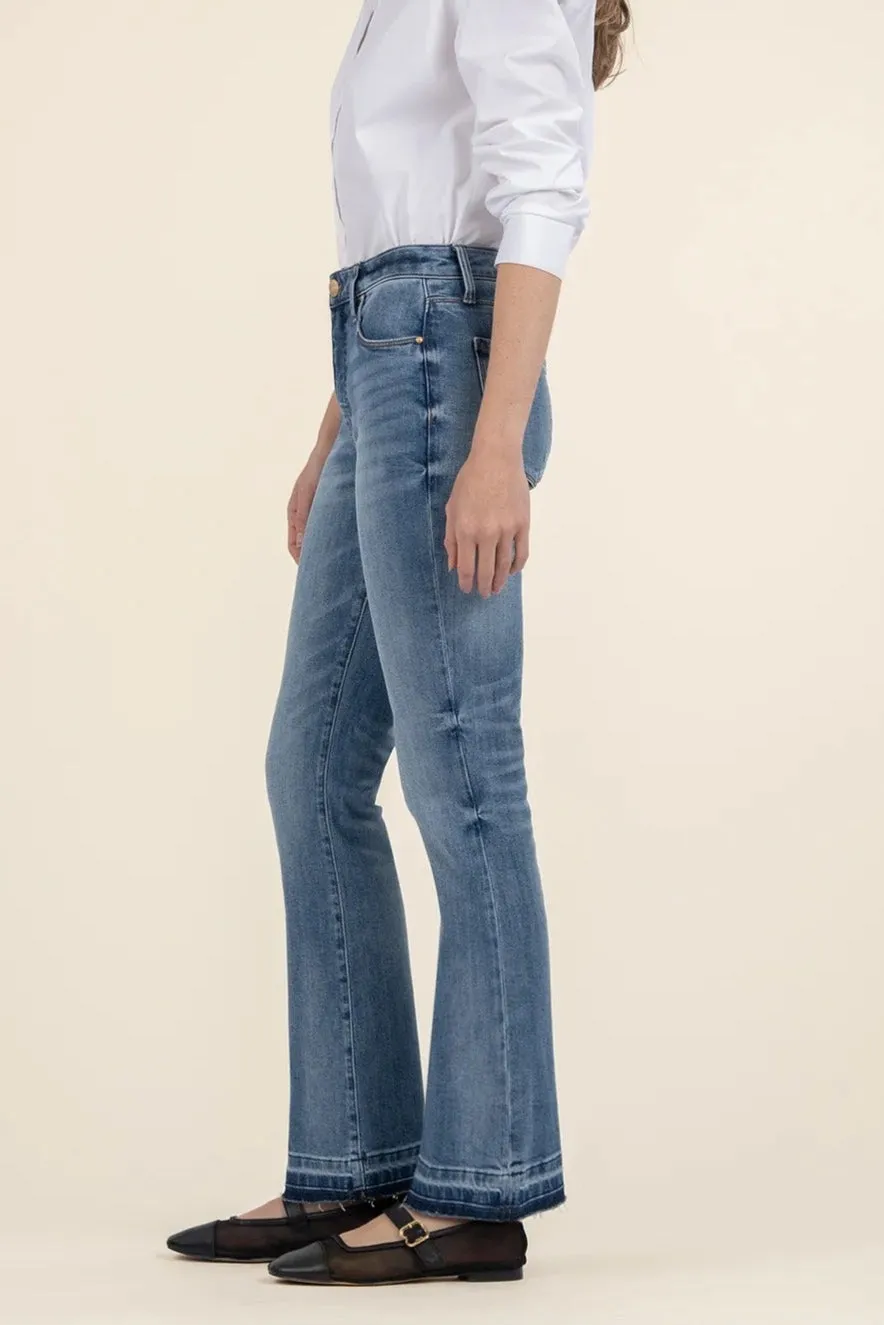 KUT From The Kloth Stella High Rise Flare Airflow Mesh Panels