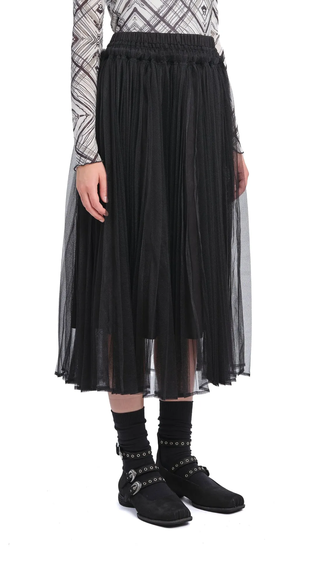 Organza Skirt slim fit Crisp Look